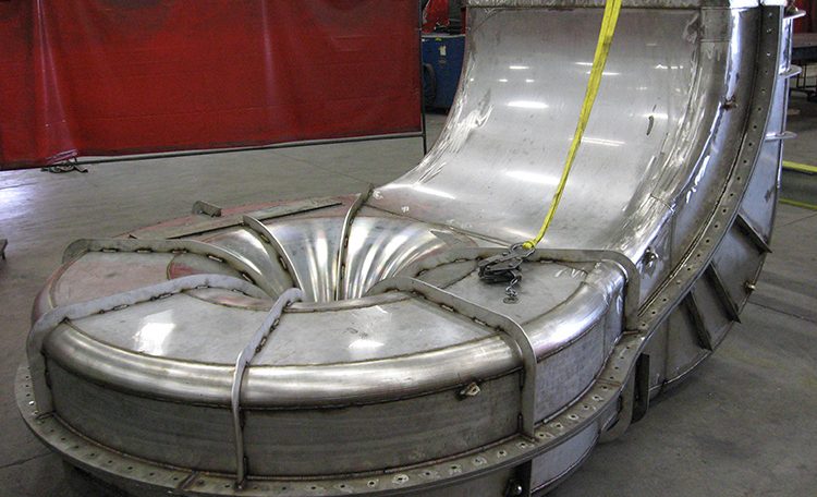 Clamshell vortex ducting