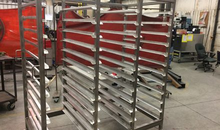 Stainless steel custom bakery racks